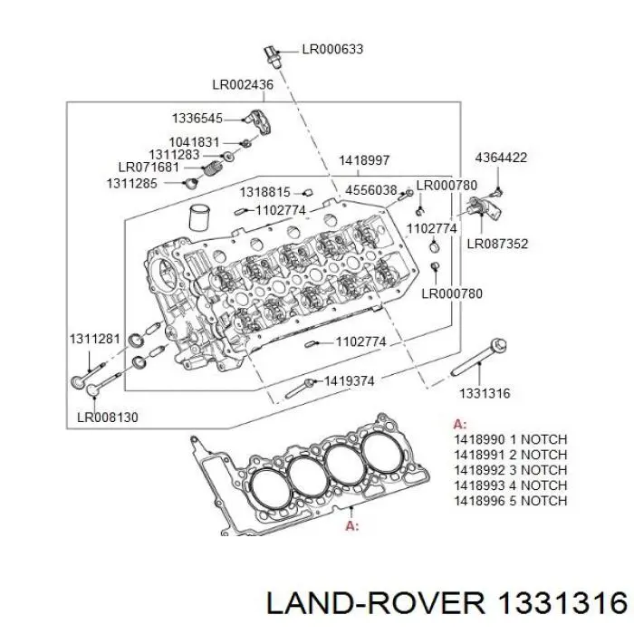 Parafuso de cabeça de motor (CBC) Land Rover 1331316 preço, a partir de 17,86 USD