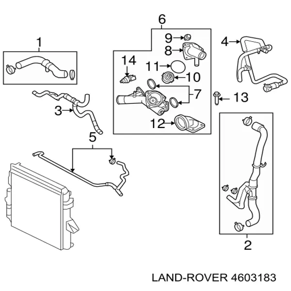 Sensor de temperatura do fluido de esfriamento Land Rover 4603183 preço, a partir de 80,03 USD