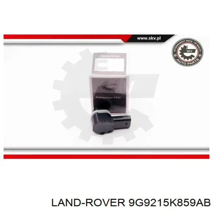 9G9215K859AB Land Rover Sensor dianteiro de sinalização de estacionamento (sensor de estacionamento)