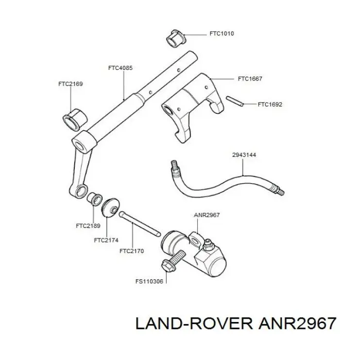 Cilindro de trabalho de embraiagem Land Rover Range Rover II LP, P38A