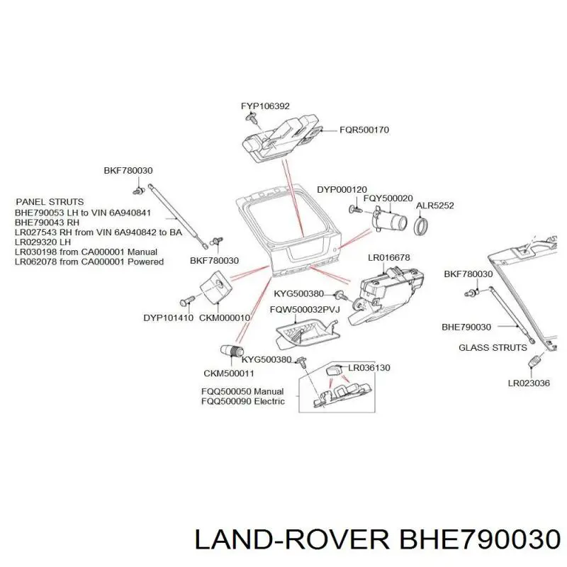 Amortecedor de tampa de porta-malas (de 3ª/5ª porta traseira) 10100651 Depo/Loro/Abakus