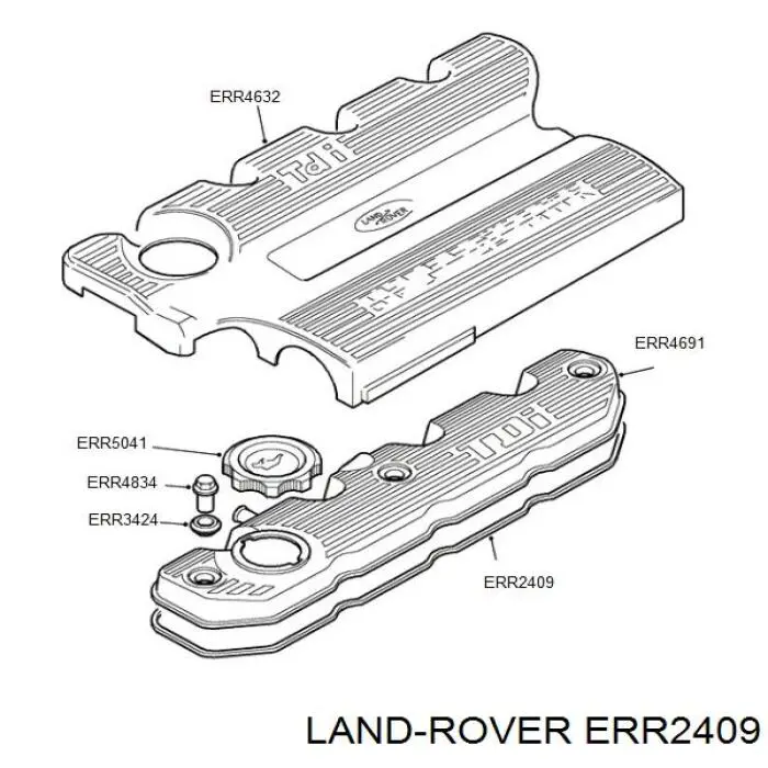 Compre ERR2409 Land Rover Vedante de tampa de válvulas de motor