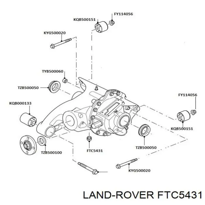 FTC5431 Land Rover Tampão de enchimento de eixo traseiro/dianteiro