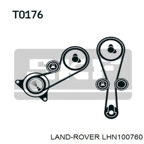 Compre LHN100760 Land Rover Correia do mecanismo de distribuição de gás