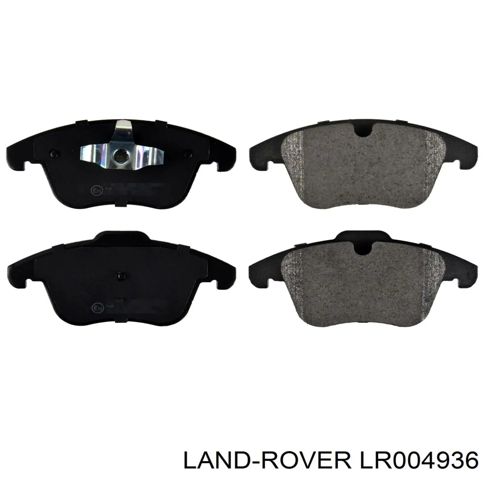 LR004936 Land Rover Sapatas do freio dianteiras de disco