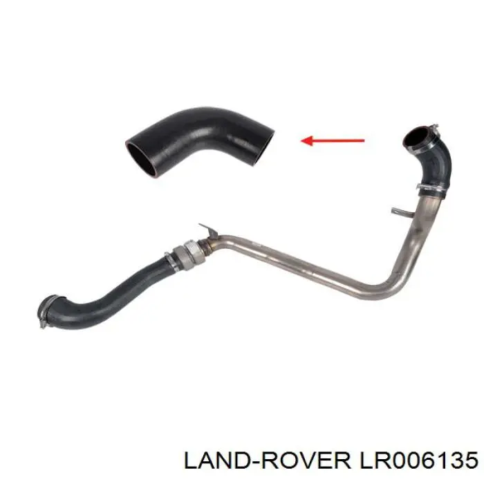 LR006135 Land Rover Mangueira (cano derivado) do radiador de esfriamento superior