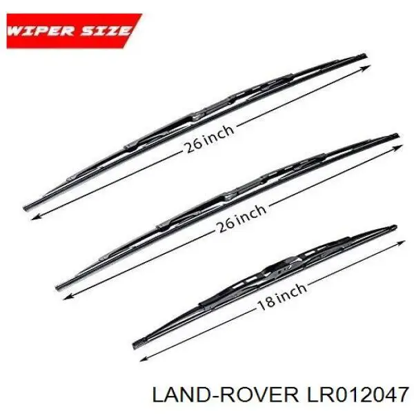 LR012047 Land Rover Limpa-pára-brisas de vidro traseiro