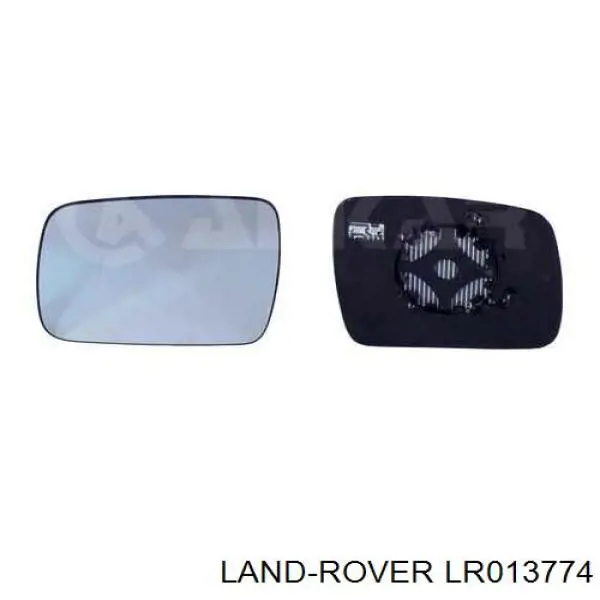 LR013774 Land Rover Elemento espelhado do espelho de retrovisão direito