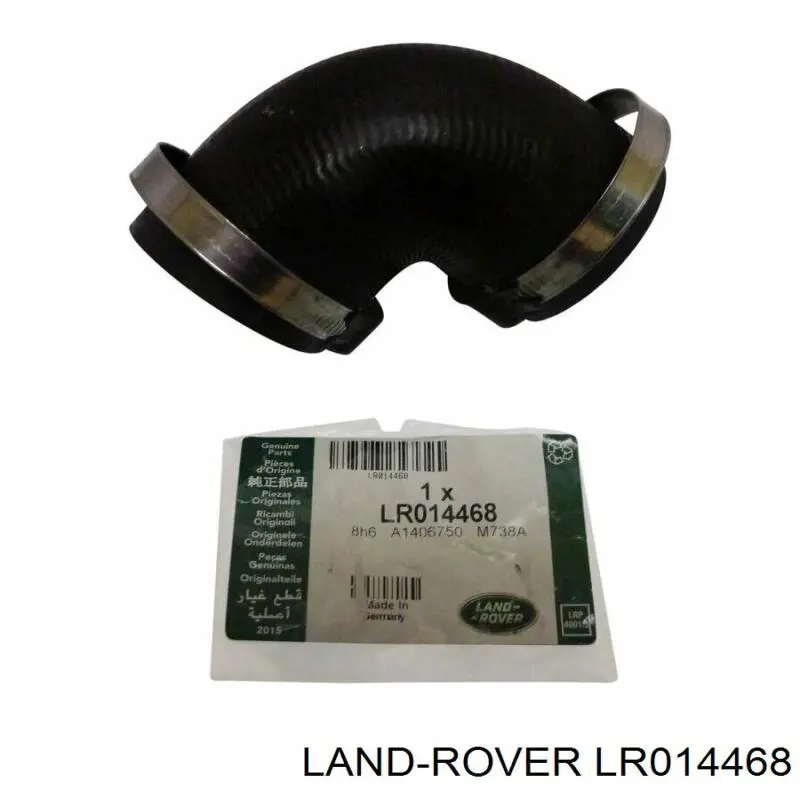 LR014468 Land Rover Mangueira (cano derivado) de intercooler