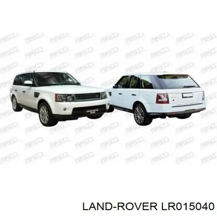 CLF500033 Land Rover Guarda-barras esquerdo do pára-lama dianteiro