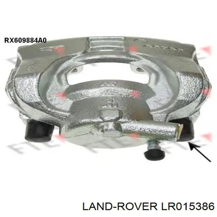 Compre LR015386 Land Rover Suporte do freio dianteiro direito