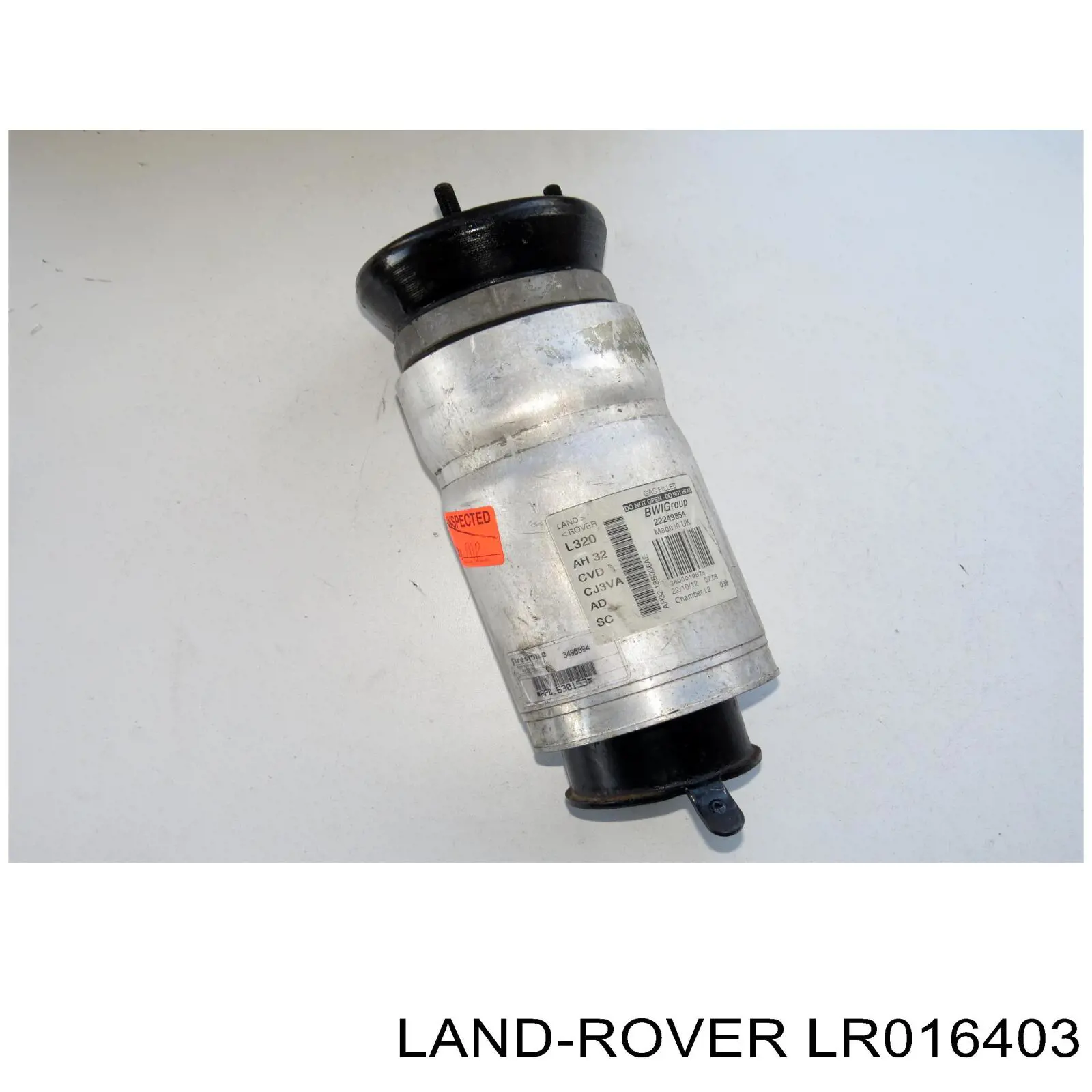 Compre LR016403 Land Rover Coxim pneumático (suspensão de lâminas pneumática) do eixo dianteiro