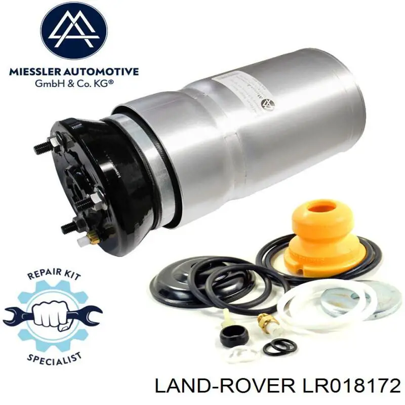 Compre LR018172 Land Rover Coxim pneumático (suspensão de lâminas pneumática) do eixo dianteiro
