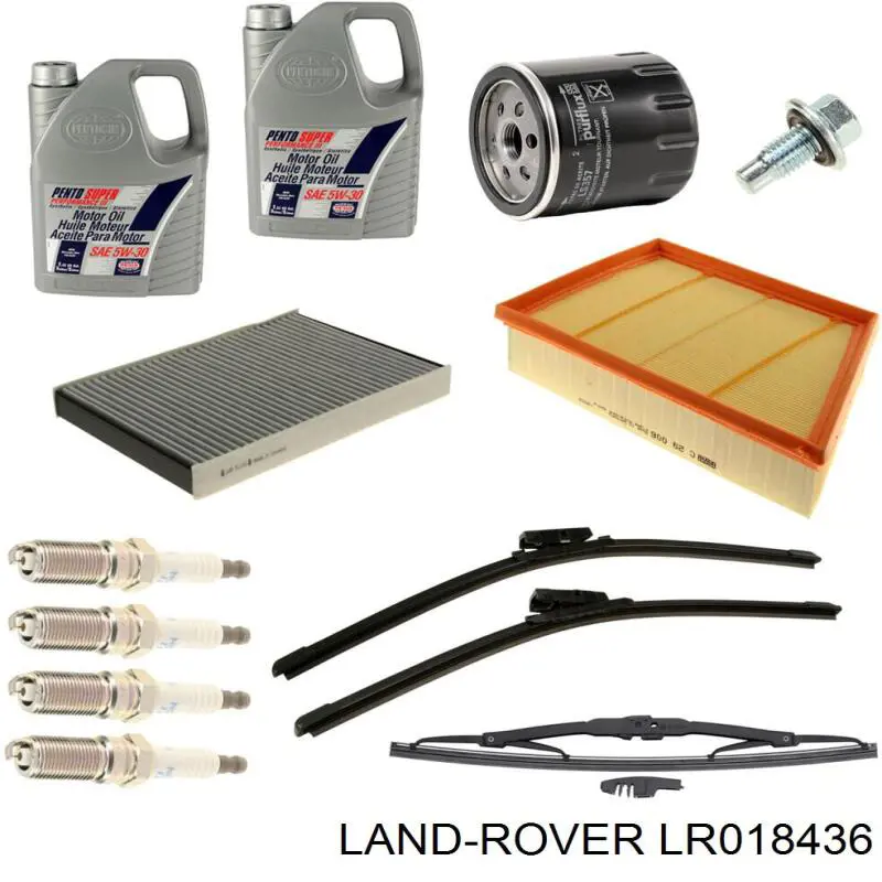 LR018436 Land Rover Limpa-pára-brisas do pára-brisas de condutor