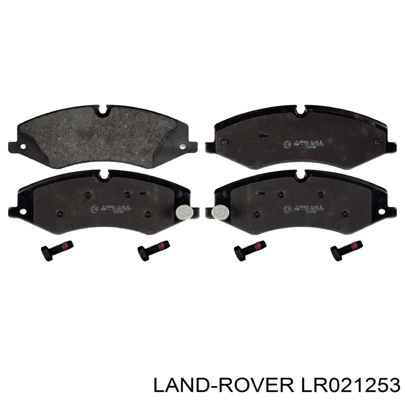 LR021253 Land Rover Sapatas do freio dianteiras de disco