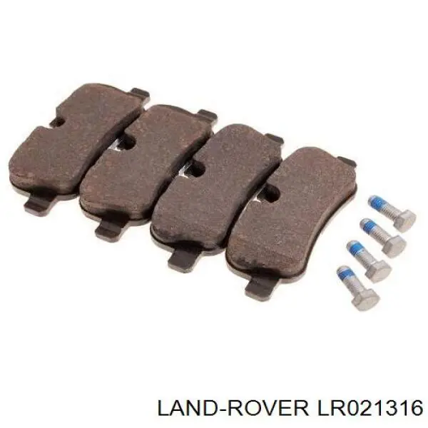 LR021316 Land Rover Sapatas do freio traseiras de disco