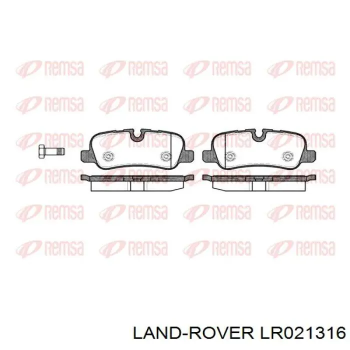 Sapatas do freio traseiras de disco Land Rover LR021316 preço, a partir de 27,77 USD
