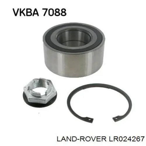 LR024267 Land Rover Rolamento de cubo dianteiro