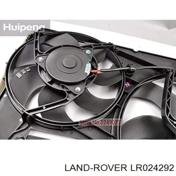 LR024292 Land Rover Difusor do radiador de esfriamento, montado com motor e roda de aletas