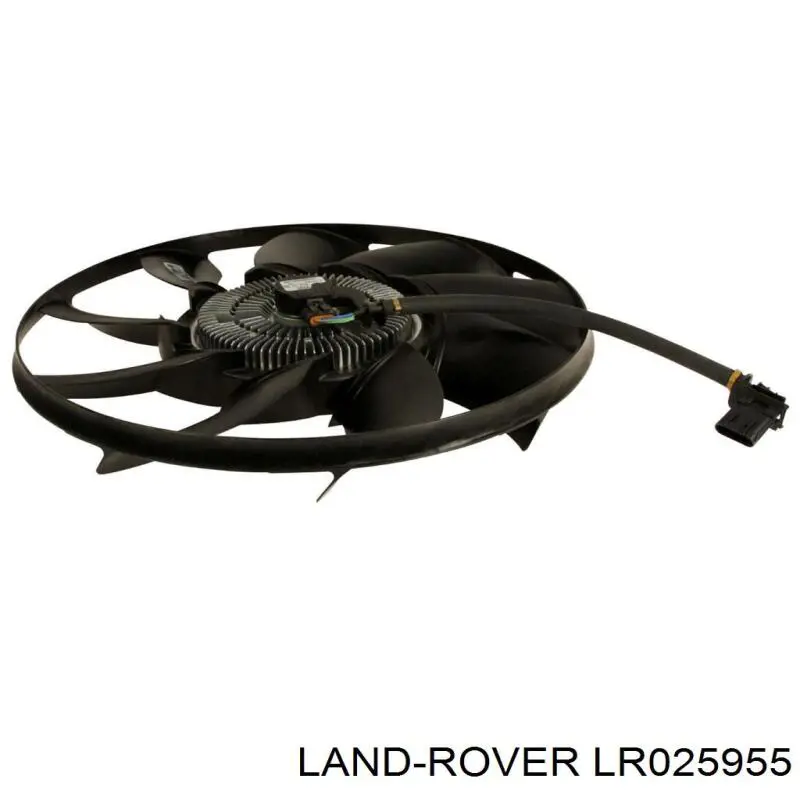 LR025955 Land Rover Ventilador elétrico de esfriamento montado (motor + roda de aletas)