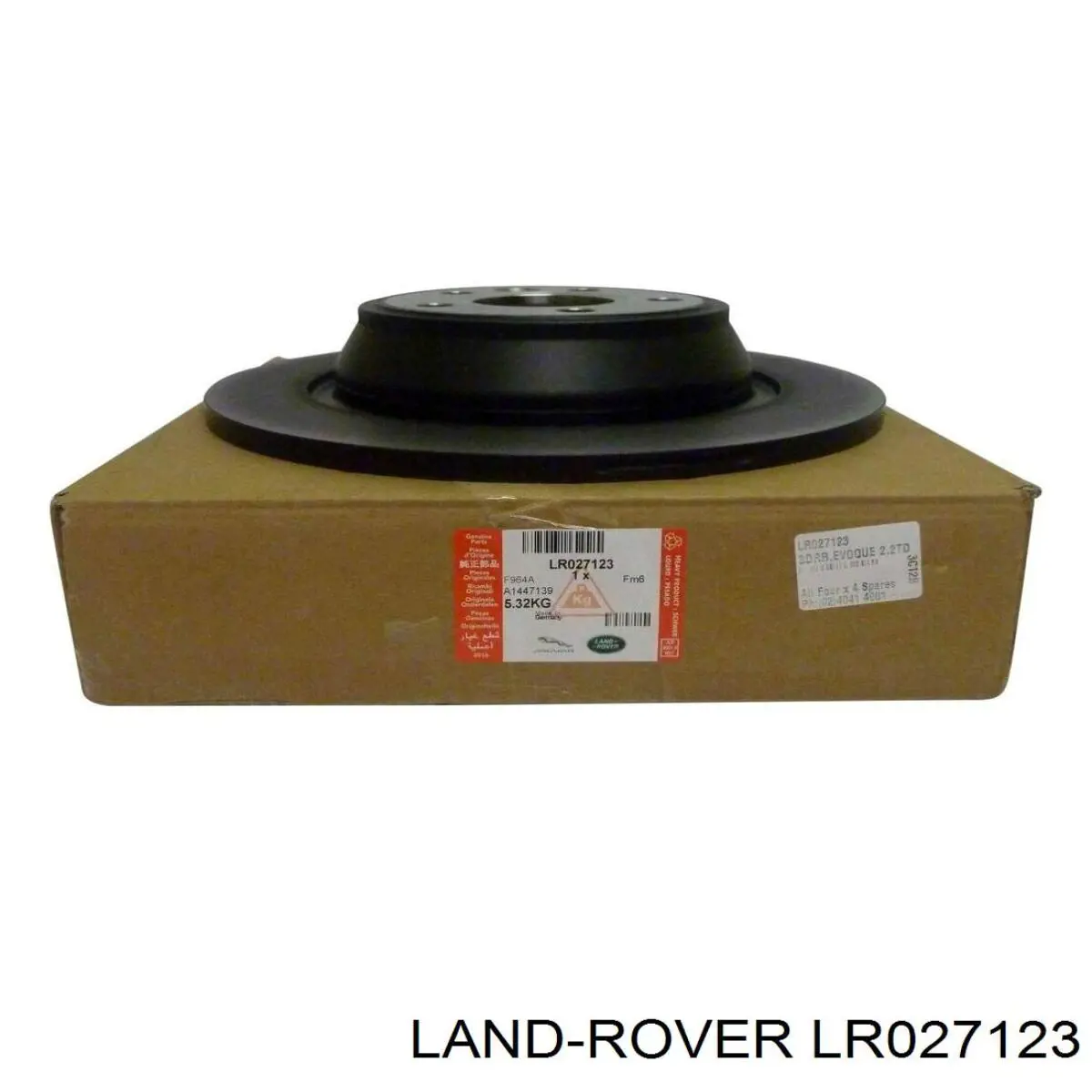 Disco do freio traseiro LR027123 Land Rover