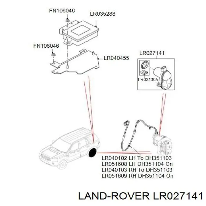 Motor de acionamento do freio de suporte traseiro Land Rover LR027141 preço, a partir de 58,54 USD
