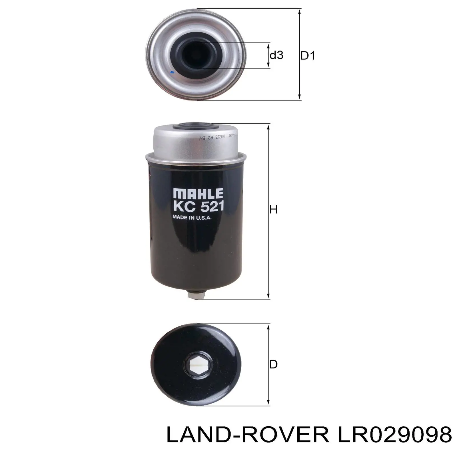 Compre LR029098 Land Rover Filtro de combustível