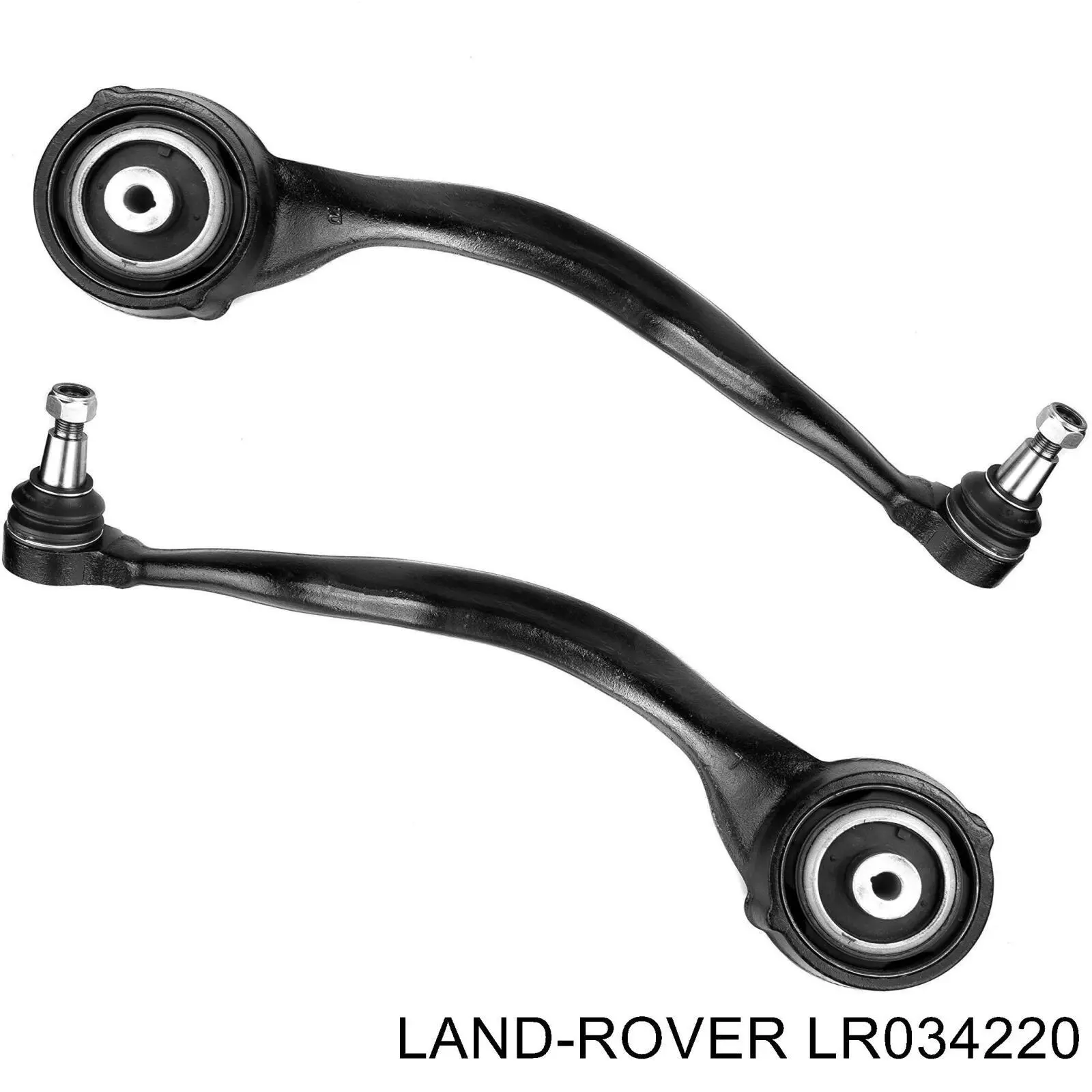 LR034220 Land Rover Braço oscilante inferior esquerdo de suspensão dianteira