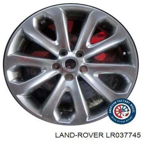 LR037745 Land Rover Discos de roda de aleação ligeira (de aleação ligeira, de titânio)