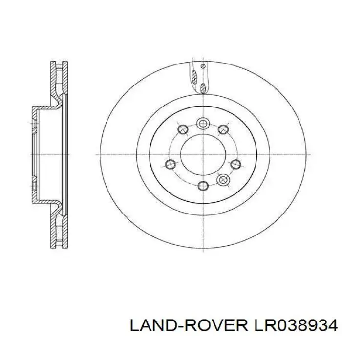 Disco do freio dianteiro Land Rover LR038934 preço, a partir de 89,25 USD