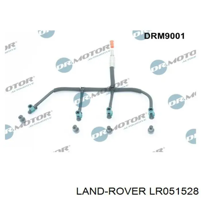 LR051528 Land Rover Tubo de combustível, inverso desde os injetores