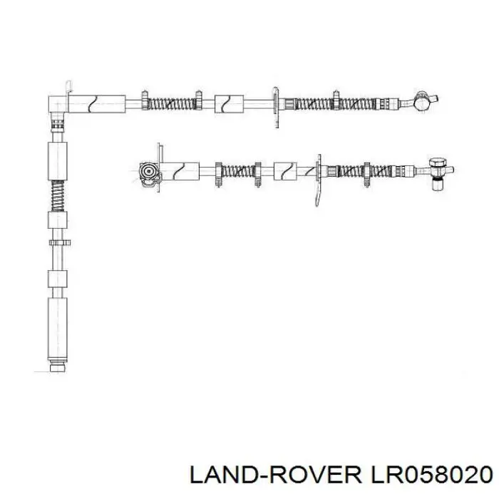 Mangueira do freio dianteira esquerda Land Rover LR058020 preço, a partir de 47,40 USD