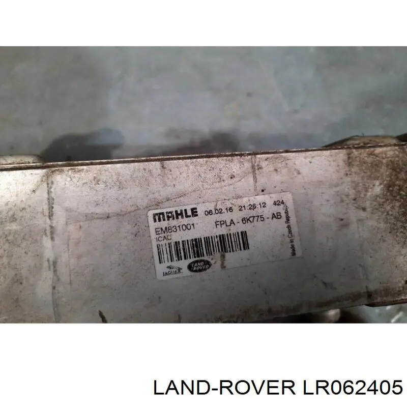 LR062405 Land Rover Radiador de intercooler