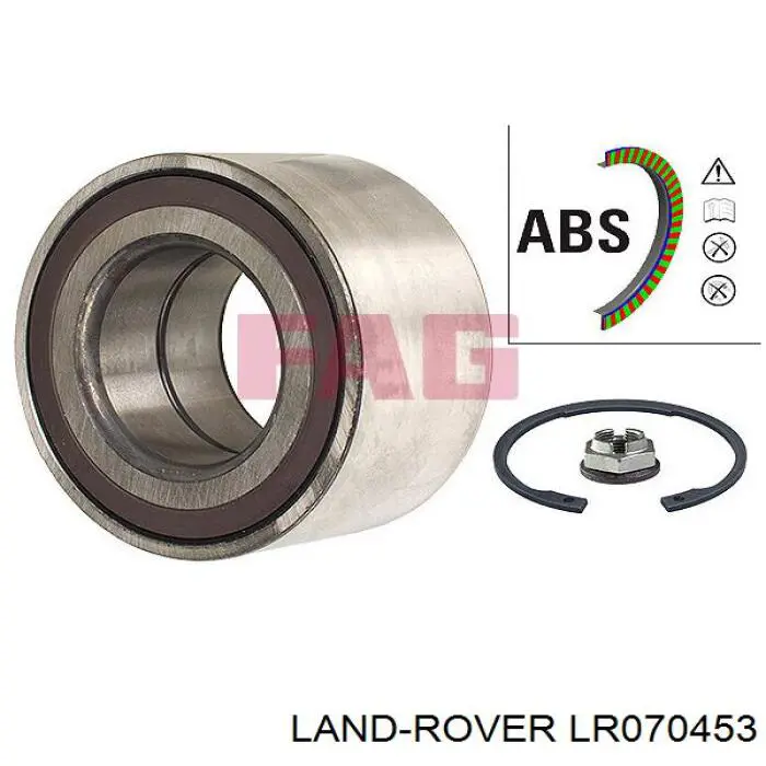 Rolamento de cubo dianteiro T2H40589 Jaguar