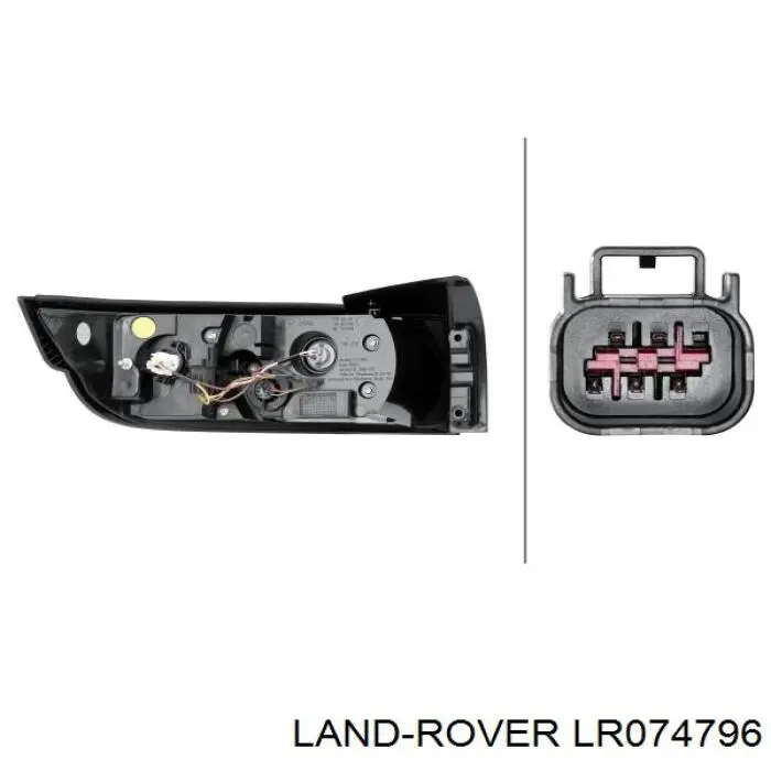 Lanterna traseira direita Land Rover LR074796 preço, a partir de 326,89 USD