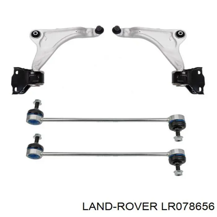 Braço oscilante inferior direito de suspensão dianteira LR078656 Land Rover