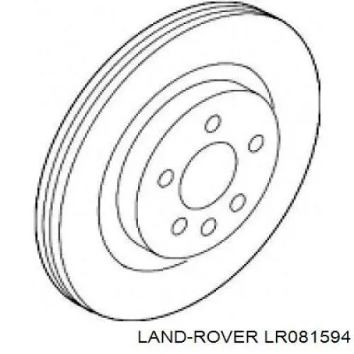 Compre LR081594 Land Rover Disco do freio dianteiro