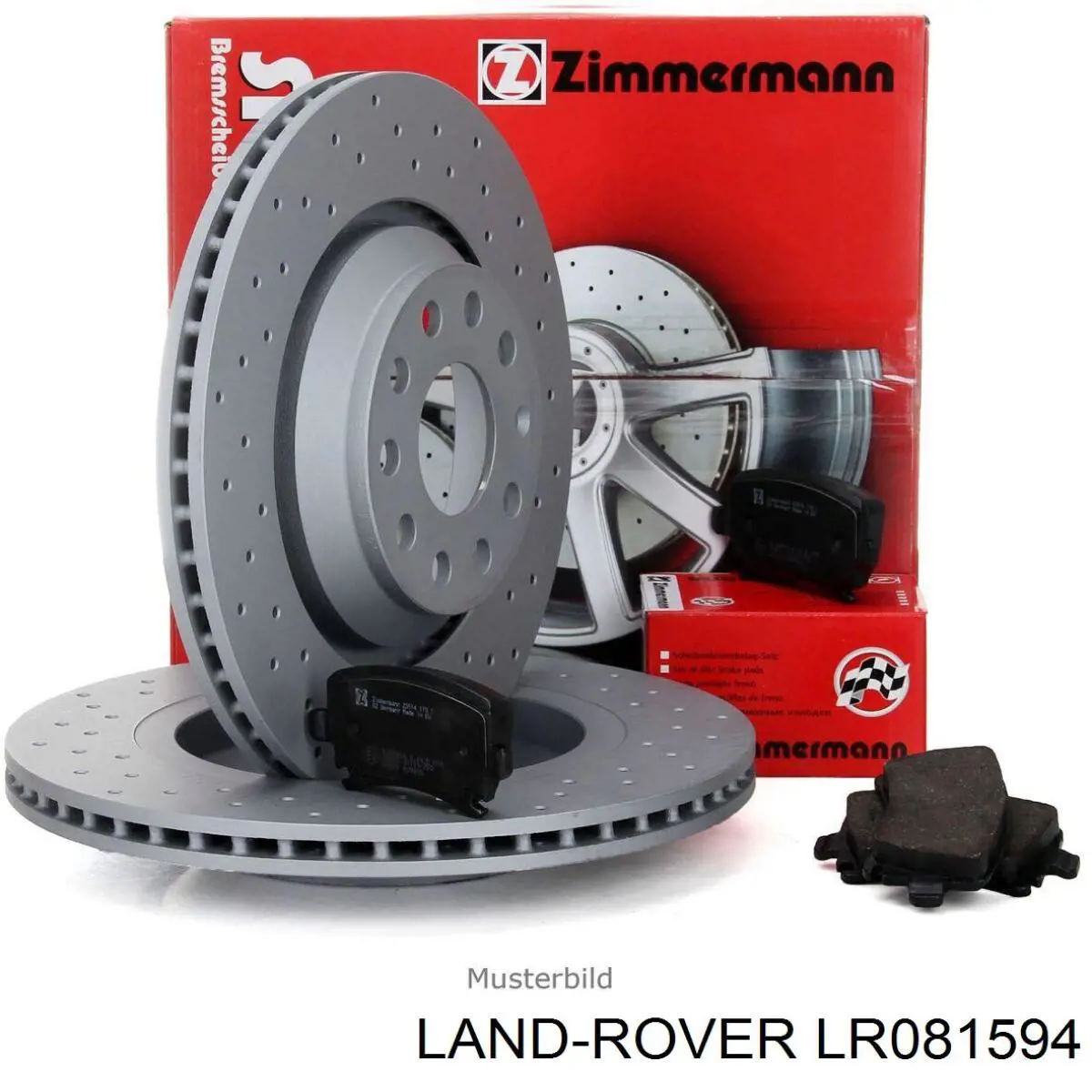 Disco do freio dianteiro LR081594 Land Rover