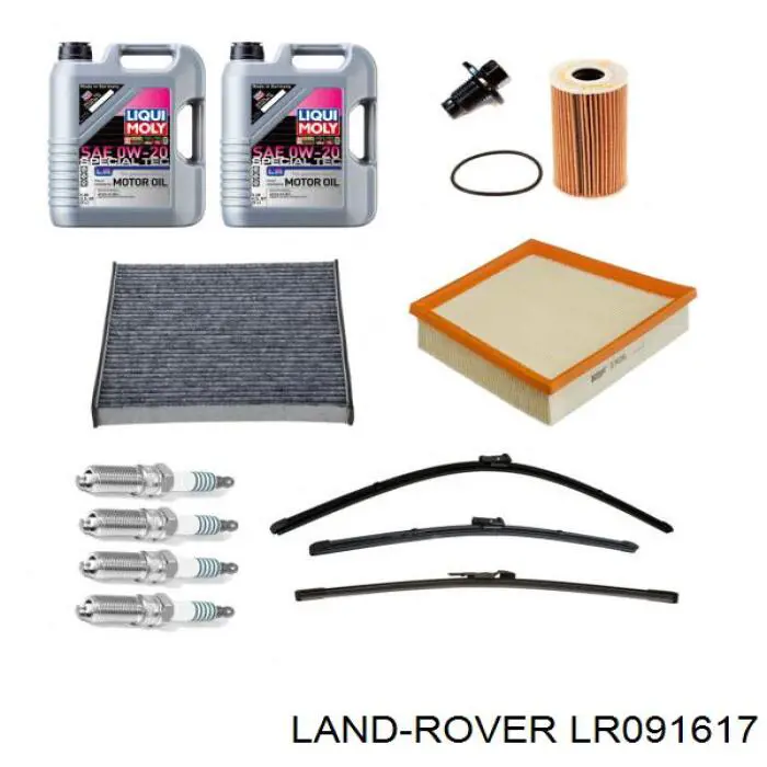 LR091617 Land Rover Vela de ignição