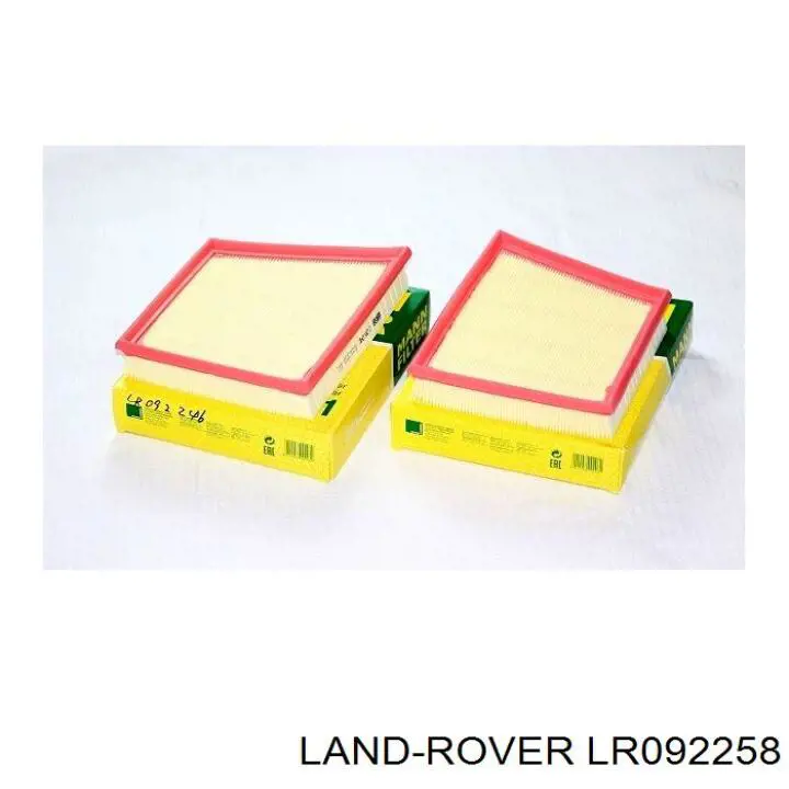 LR092258 Land Rover Filtro de ar
