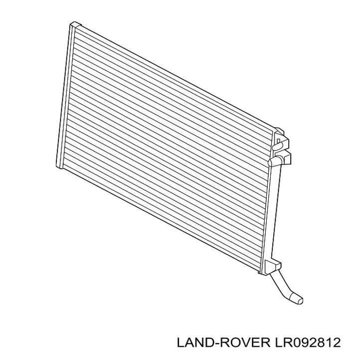 LR092812 Land Rover Radiador de esfriamento de motor adicional