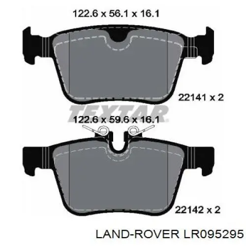 Sapatas do freio traseiras de disco Land Rover LR095295 preço, a partir de 15,54 USD