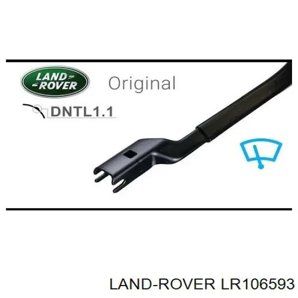 LR106593 Land Rover Limpa-pára-brisas do pára-brisas de condutor