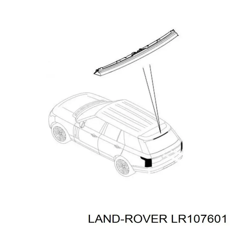 LR107601 Land Rover Sinal de parada traseiro adicional
