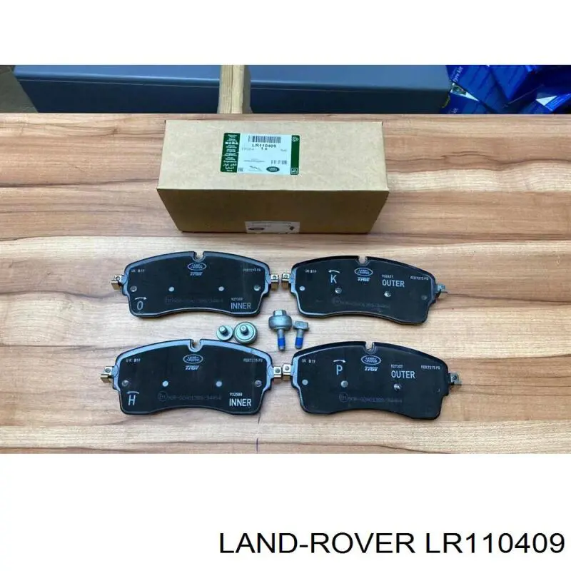Compre LR110409 Land Rover Sapatas do freio dianteiras de disco