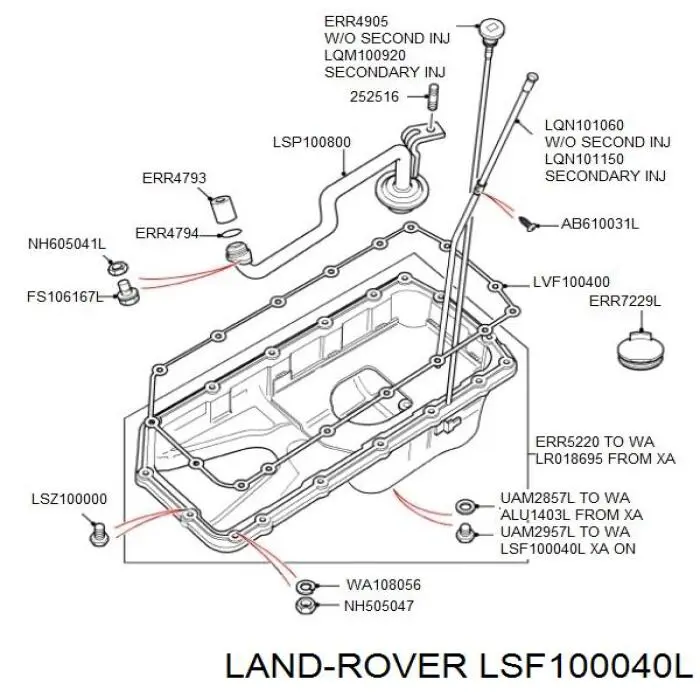  Land Rover LSF100040L preço, a partir de 8,36 USD