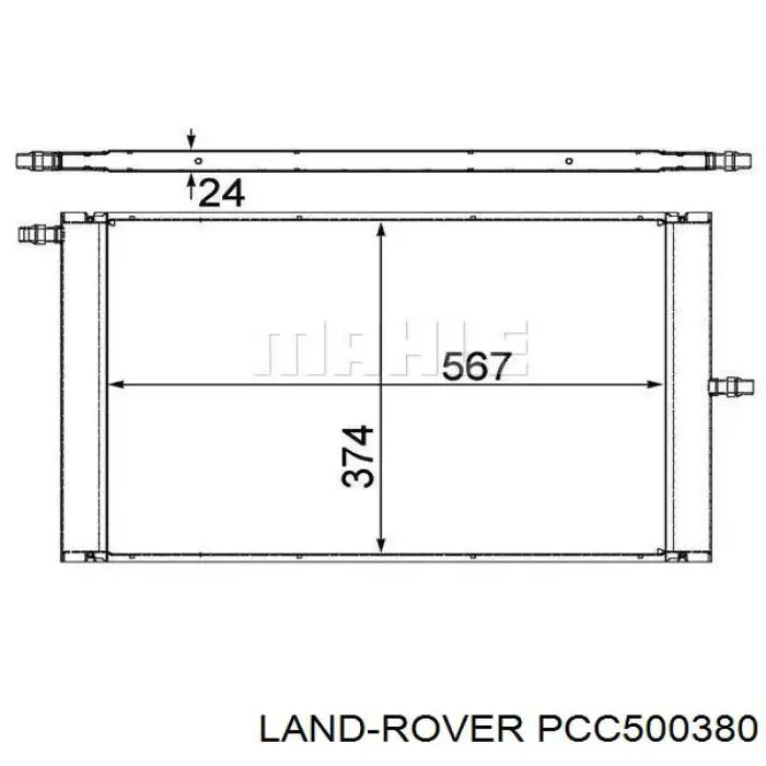 Radiador de esfriamento de motor adicional Land Rover PCC500380 preço, a partir de 223,42 USD