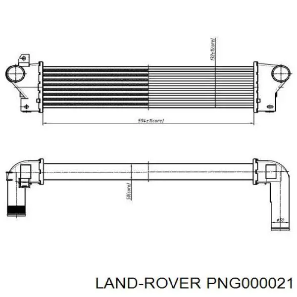 PNG000020 Land Rover Radiador de intercooler