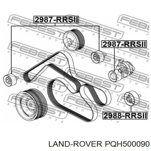 Compre PQH500090 Land Rover Rolo parasita da correia de transmissão