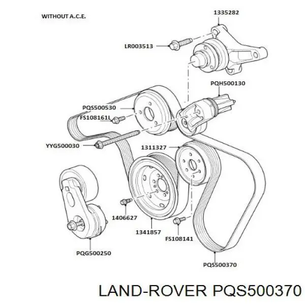 Correia dos conjuntos de transmissão Land Rover PQS500370 preço, a partir de 47,91 USD